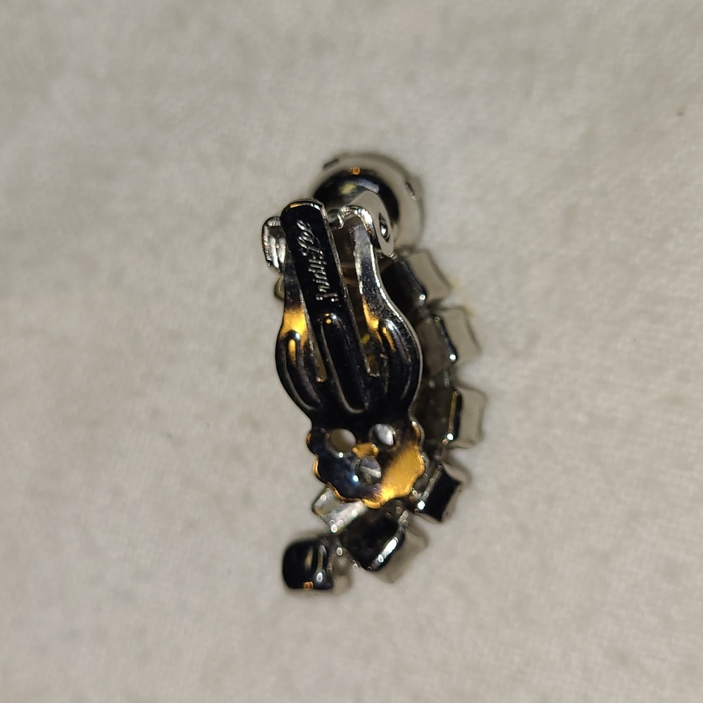 Judy Lee Rhinestone Earrings - Picture 2 of 2